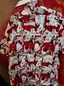 FLYING MACHINE Men's Short Sleeve Printed Shirt