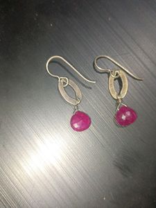Real Vintage Ruby Earrings USA