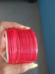 Vibrant glass Bangles Stack