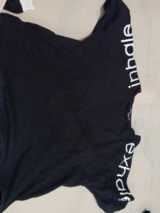 Black Inhale Exhale Tee