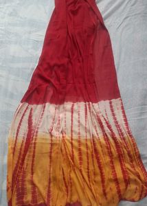 Cotton Kurta With Chiffon Dupatta