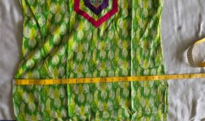 Vibrant Green Printed Kurta