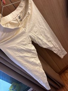 Off-White Cotton Leggings