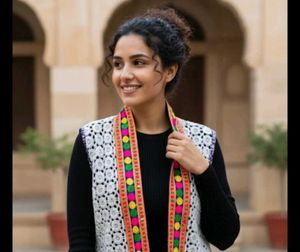 Crochet Lace Embellished Jacket