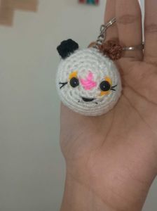 Cute Crochet cat  Keychain