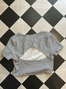 Striped Cropped T-Shirt