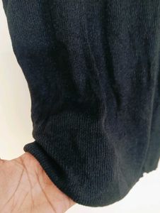 Sleeveless Black Mock Neck Top