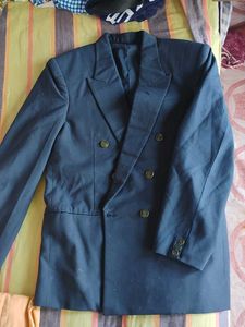 Classic Navy Double-Breasted Blazer