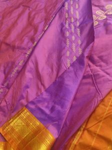 Vibrant Purple &amp; Gold Saree