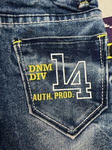 Kids' Graphic Sequin Denim Jeans with Drawstring