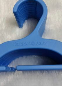 10 Blue Plastic Hangers