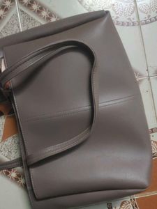 Stylish Faux Leather Tote Bag
