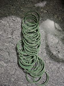 Set of Green Velvet Bangles