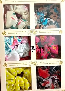 Premium Quality Korean Scrunchies Pack Of 12