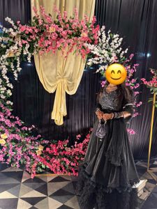 Elegant Black Embellished Gown