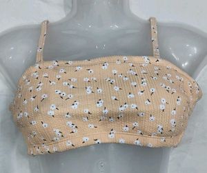 🔥 Cute Floral Bikini Top