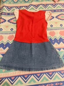 Cute Butterfly Denim Dress