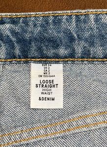 Wide Leg Blue Jeans