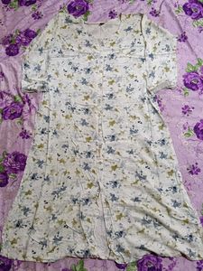 Floral Print Button-Down Dress