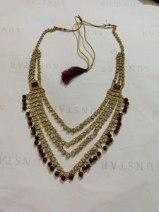 Exquisite Kundan &amp; Pearl Choker Necklace Set