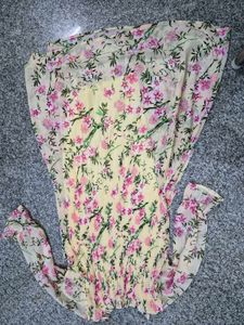 Chiffon Floral Print Dress