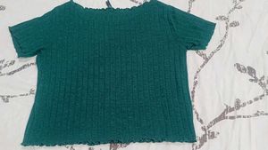 Chic Ribbed Lettuce Hem Top