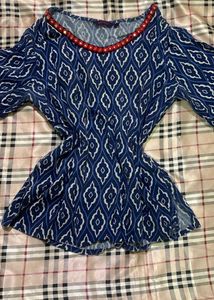 Blue Short Top