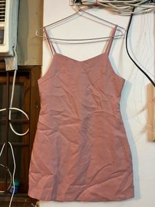 Cute Pink Spaghetti Strap Dress