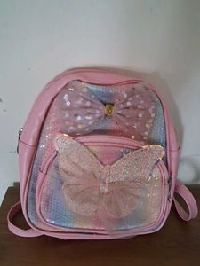 Cute Pink Butterfly Backpack