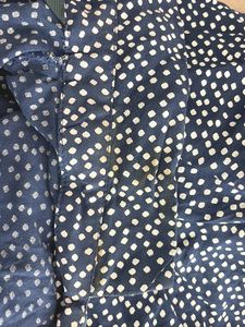 Women Blue Polka Dots Top |
