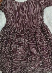 Ethnic Printed Kurta with Lace Detail