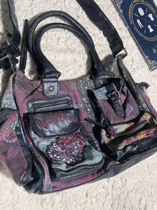 Y2K Boho Chic Embroidered Satchel