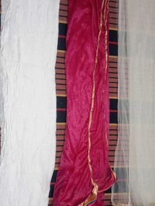 Beautiful Pink and White Dupatta Set​Set of 3 Ethn