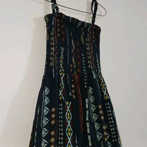 Boho Chic Printed Maxi Dress with Spaghetti Strap