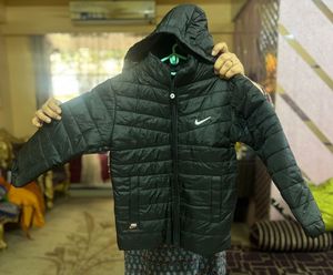 Nike Black Padded Hooded Jacket