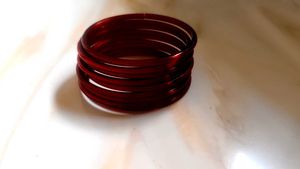 Red Glass Bangles