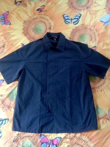 Men's Navy Blue Short Sleeve Shirt