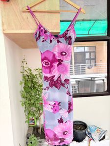 Sheer Floral Slip Dress