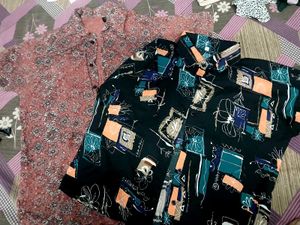 Retro Button-Up Shirts - Set of 2