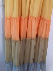 Tiered Colorblock Maxi Dress