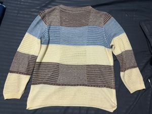 Patchwork Knit Sweater