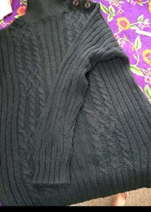 Classic Navy Cable Knit Sweater