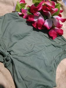29.Olive Green Sleeveless Tank Top