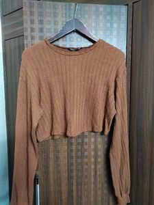 (LAST SALE) 🛍️ Shein Brown Crop Top