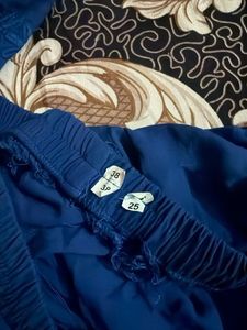 Blue Embroidered chikankari kurta set