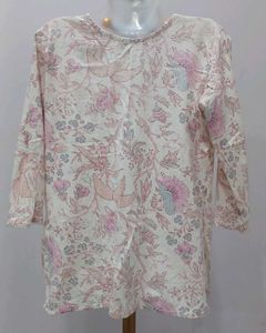 Floral Print 3/4 Sleeve Kurti