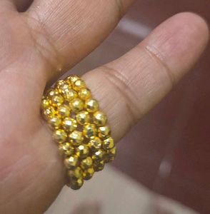 Handmade pyrite gemstone ring