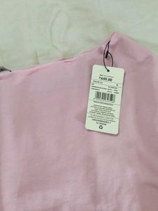 Pink Long Sleeve Flared Top