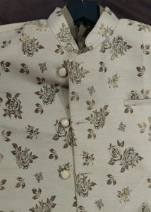 kid's Floral Print Nehru Jacket