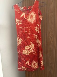 Chic Floral Print Sleeveless Mini Dress